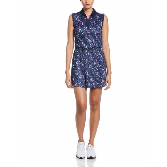 Callaway Dresses & Skirts - Callaway Opti-Dri Floral Print Sleeveless Mini Golf Dress Navy Women's Size XL